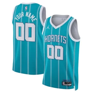 Versátil Charlotte Hornets Jordan Brand Unisex Swingman Custom Jersey Teal Icon Edition  para la gran final