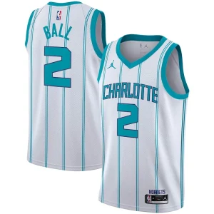 Bonito LaMelo Ball Charlotte Hornets Jordan Brand 2020/21 Swingman Player Jersey Association Edition White  para la gran final