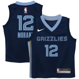 Increíble Ja Morant Memphis Grizzlies Nike Toddler Swingman Player Jersey Icon Edition Navy  para la gran final
