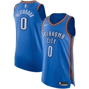 Versátil Sofisticado Comodo Russell Westbrook Oklahoma City Thunder Nike Authentic Player Jersey Icon Edition Blue  para la gran final