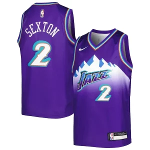 Clásico Moderno Collin Sexton Utah Jazz Nike Youth 2022/23 Swingman Jersey City Edition Purple  para la gran final
