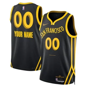 Magnífico Golden State Warriors Nike Unisex 2023/24 Custom Swingman Jersey Black City Edition  para la gran final