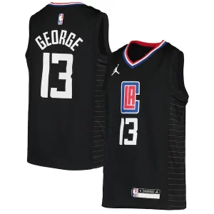 Genial Versátil Increíble Paul George LA Clippers Jordan Brand Youth 2020/21 Swingman Player Jersey Black Statement Edition  para la gran final