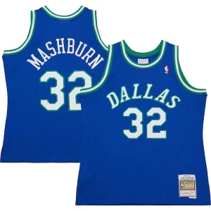 Genial Jamal Mashburn Dallas Mavericks 2001/02 Hardwood Classics Swingman Jersey Blue  para la gran final