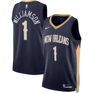 Elegante Clásico Ideal Zion Williamson New Orleans Pelicans Nike Unisex Swingman Jersey Icon Edition Navy/White  para la gran final