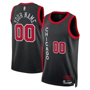 Hermoso Chicago Bulls Nike Unisex 2023/24 Custom Swingman Jersey Black City Edition  para la gran final
