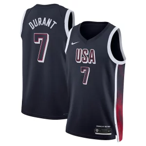 Lujoso Atractivo Fantástico Kevin Durant USA #7 Nike 2024 Swingman Player Jersey Navy  para la gran final
