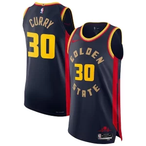 Elegante Atractivo Práctico Stephen Curry Golden State Warriors Nike 2024/25 Authentic Player Jersey City Edition Navy  para la gran final