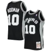 Maravilloso Cool Dennis Rodman San Antonio Spurs 2001/02 Hardwood Classics Swingman Jersey Black  para la gran final
