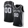 Fantástico San Antonio Spurs Nike Unisex Swingman Custom Jersey Black Icon Edition  para la gran final