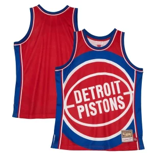 Maravilloso Detroit Pistons Hardwood Classics Blown Out Fashion Jersey Red  para la gran final