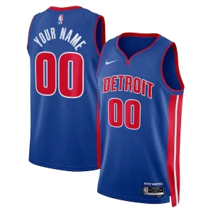 Clásico Duradero Detroit Pistons Nike Unisex Swingman Custom Jersey Blue Icon Edition  para la gran final