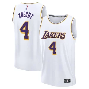 Lujoso Dalton Knecht Los Angeles Lakers Fast Break Replica Player Jersey Association Edition White  para la gran final