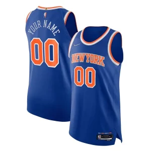 Hermoso Moderno Perfecto New York Knicks Nike 2021/22 Diamond Swingman Authentic Custom Jersey Icon Edition Blue  para la gran final