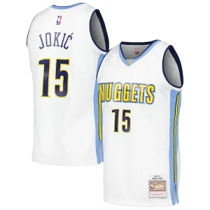 Magnífico Original Nikola Jokic Denver Nuggets 2016/17 Throwback Swingman Jersey White  para la gran final