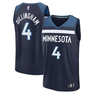 Estupendo Clásico Rob Dillingham Minnesota Timberwolves Youth 2024 NBA Draft Fast Break Player Jersey Icon Edition Navy  para la gran final