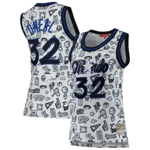 Fantástico Atractivo Shaquille O'Neal Orlando Magic Women's 1994 Doodle Swingman Jersey White  para la gran final