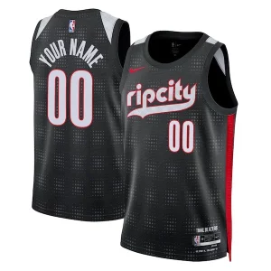 Práctico Portland Trail Blazers Nike Unisex 2024/25 Custom Swingman Jersey City Edition Black  para la gran final