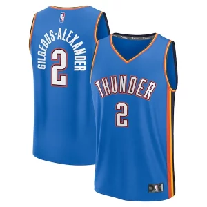 Encantador Ideal Versátil Shai Gilgeous Alexander Oklahoma City Thunder Youth Fast Break Replica Player Jersey Icon Edition Blue  para la gran final
