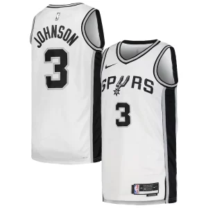 Único Keldon Johnson San Antonio Spurs Nike Unisex Swingman Jersey Association Edition White  para la gran final