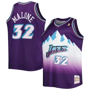 Fácil de llevar Increíble Karl Malone Utah Jazz Big & Tall Hardwood Classics 1996/97 Swingman Jersey Purple/White  para la gran final