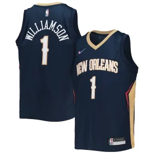 Hermoso Atractivo Zion Williamson New Orleans Pelicans Nike Youth 2021/22 Diamond Swingman Jersey Icon Edition Navy  para la gran final