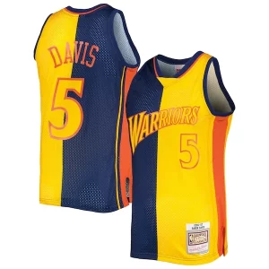 Atractivo Versátil Baron Davis Golden State Warriors Hardwood Classics 2006/07 Split Swingman Jersey Navy/Gold  para la gran final
