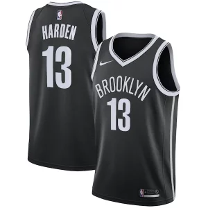 Único Clásico James Harden Brooklyn Nets Nike 2020/21 Swingman Jersey Black Icon Edition  para la gran final