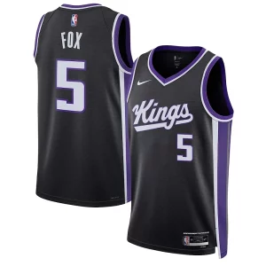 Versátil Exquisito Único De'Aaron Fox Sacramento Kings Nike Unisex Swingman Jersey Association Edition Black  para la gran final