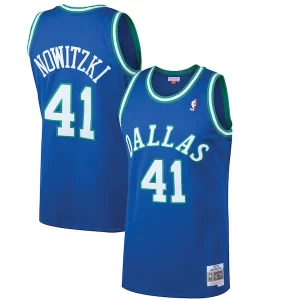 Duradero Maravilloso Chulo Dirk Nowitzki Dallas Mavericks 1998/99 Hardwood Classics Swingman Jersey Blue  para la gran final