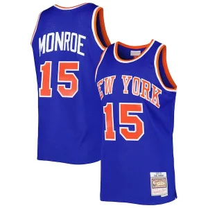 Práctico Único Exquisito Earl Monroe New York Knicks 2001/02 Hardwood Classics Swingman Jersey Blue  para la gran final