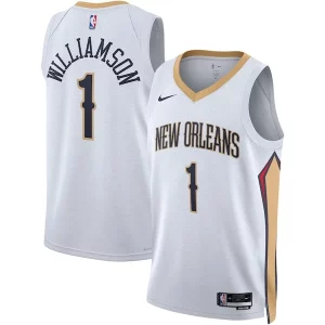 Robusto Zion Williamson New Orleans Pelicans Nike Unisex Swingman Jersey Association Edition White/Navy  para la gran final