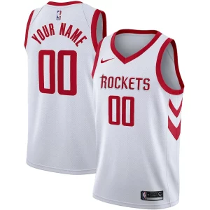 Delicioso Houston Rockets Nike Swingman Custom Jersey Association Edition White  para la gran final