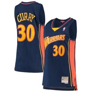 Elegante Stephen Curry Golden State Warriors Women's 2009 10 Hardwood Classics Swingman Jersey Navy  para la gran final