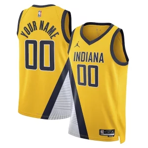 Único Indiana Pacers Jordan Brand Unisex 2022/23 Swingman Custom Jersey Statement Edition Yellow  para la gran final