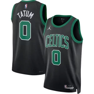 Moderno Jayson Tatum Boston Celtics Jordan Brand Unisex Swingman Jersey Statement Edition Black  para la gran final