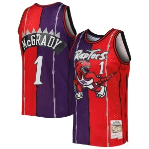 Comodo Ideal Tracy McGrady Toronto Raptors Hardwood Classics 1998/99 Split Swingman Jersey Purple/Red  para la gran final