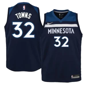 Único Sofisticado Karl Anthony Towns Minnesota Timberwolves Nike Youth Swingman Jersey Navy Icon Edition  para la gran final