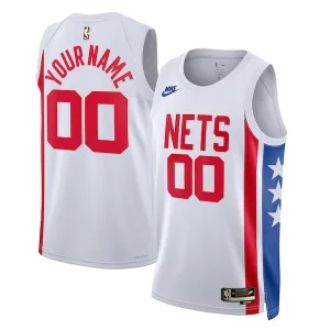 Maravilloso Encantador Versátil Brooklyn Nets Nike Unisex 2022/23 Custom Swingman Jersey Classic Edition White  para la gran final