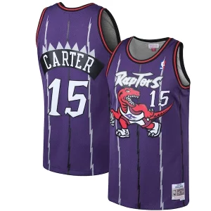 Original Perfecto Elegante Vince Carter Toronto Raptors 1998/99 Hardwood Classics Swingman Jersey Purple/White  para la gran final