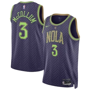 Bonito Estupendo CJ McCollum New Orleans Pelicans Nike Unisex 2024/25 Swingman Player Jersey City Edition Purple  para la gran final
