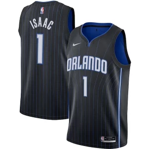 Estupendo Jonathan Isaac Orlando Magic Nike Swingman Jersey Black Icon Edition  para la gran final