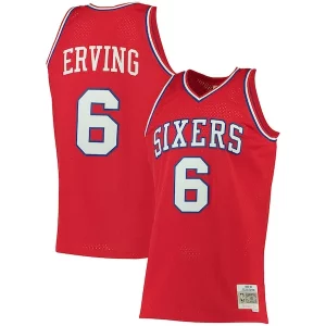 Duradero Maravilloso Julius Erving Philadelphia 76ers 1982/83 Big & Tall Hardwood Classics Swingman Jersey Red  para la gran final