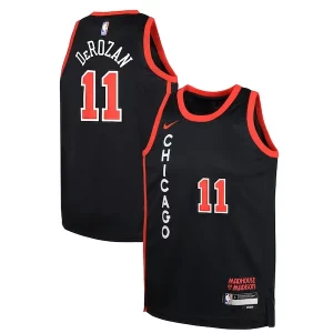 Perfecto DeMar DeRozan Chicago Bulls Nike Youth Swingman Replica Jersey City Edition Black  para la gran final