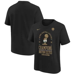 Duradero Elegante Sofisticado Boston Celtics Nike Youth 18 Time NBA Finals Champions Locker Room T Shirt Black  para la gran final