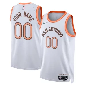 Cool Comodo San Antonio Spurs Nike Unisex 2023/24 Custom Swingman Jersey White City Edition  para la gran final