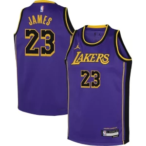 Resistente Maravilloso Delicioso LeBron James Los Angeles Lakers Jordan Brand Youth Performance Swingman Jersey Statement Purple  para la gran final