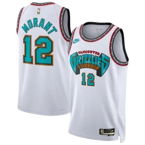 Exquisito Ja Morant Memphis Grizzlies Nike Unisex 2024/25 Swingman Jersey White Classic Edition  para la gran final