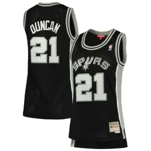 Cool Clásico Tim Duncan San Antonio Spurs Women's 1998/99 Hardwood Classics Swingman Jersey Black  para la gran final