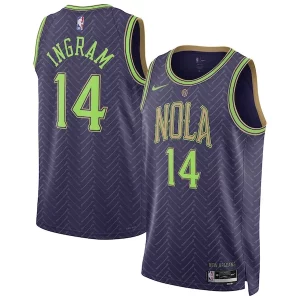 Maravilloso Hermoso Delicioso Brandon Ingram New Orleans Pelicans Nike Unisex 2024/25 Swingman Player Jersey City Edition Purple  para la gran final